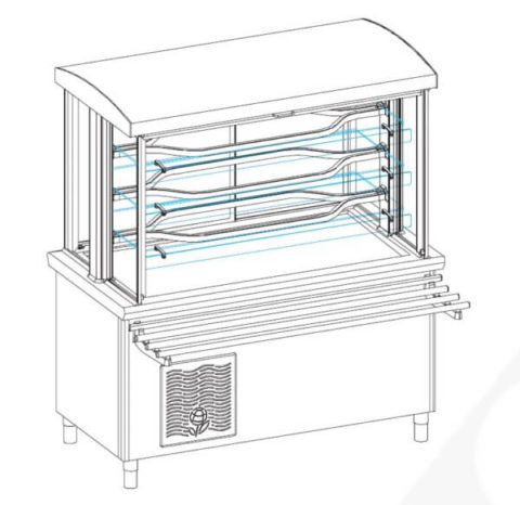 Meuble A Boisson Avec Vitrine Refrigeree Serie Oreo Sogequip